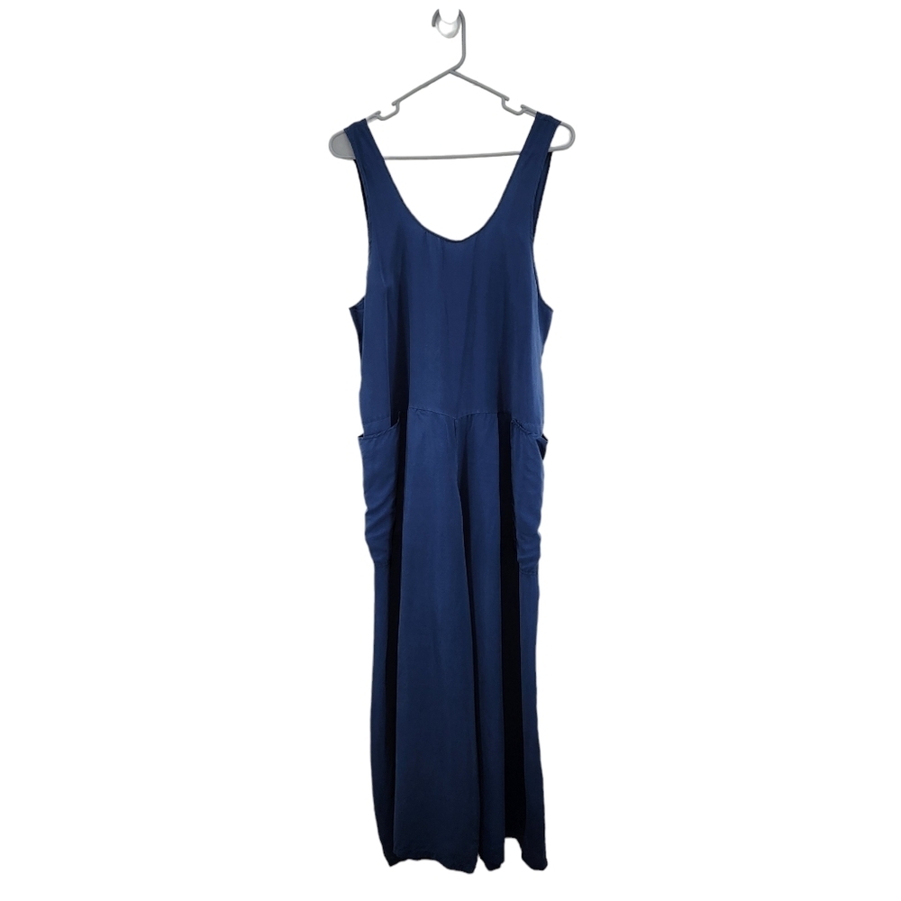 Flax by Angelheart Vintage Women's 100% Silk Sleeveless Jumpsuit - M